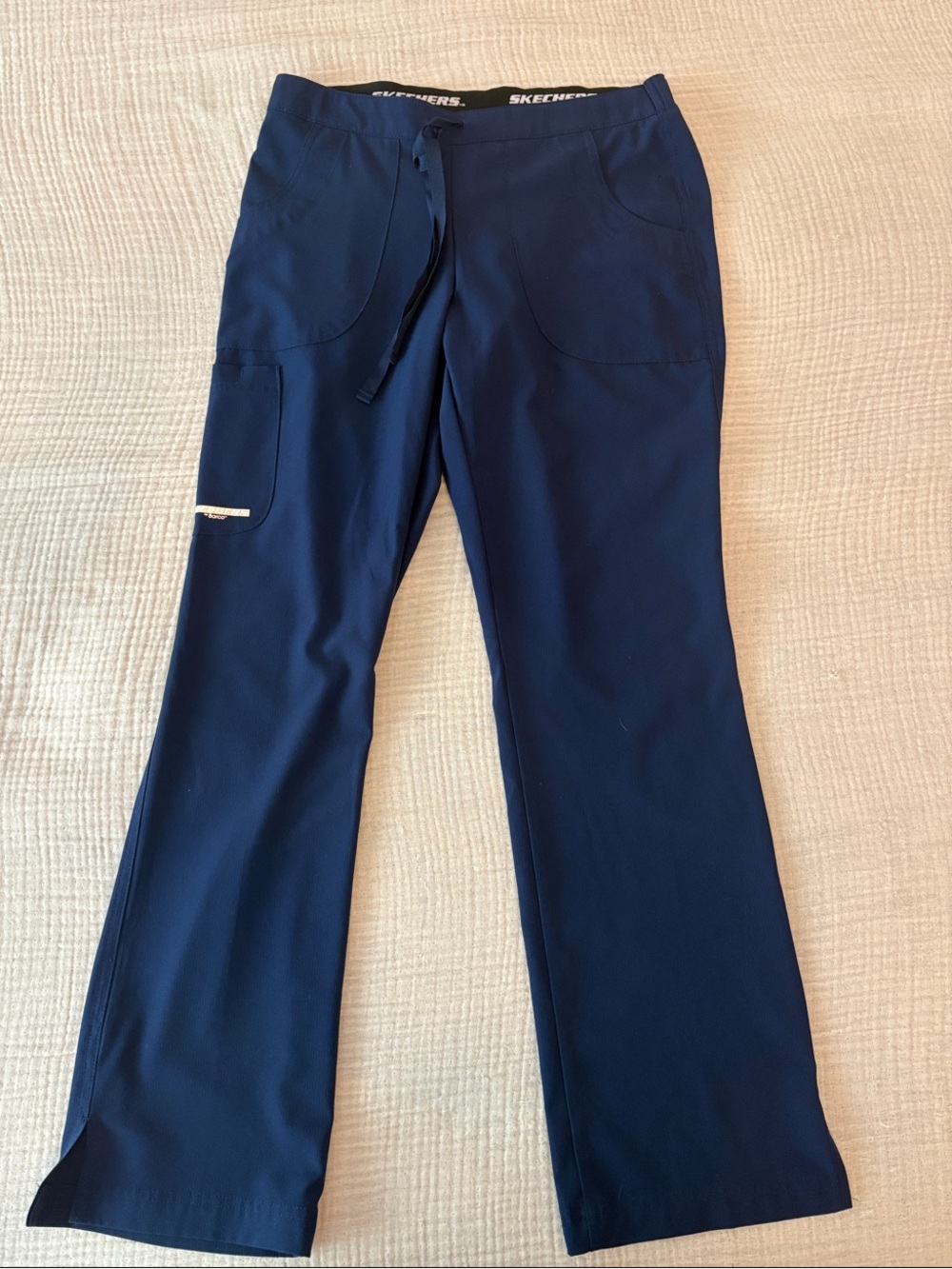 Skechers Navy Straight-Leg Scrub Pants